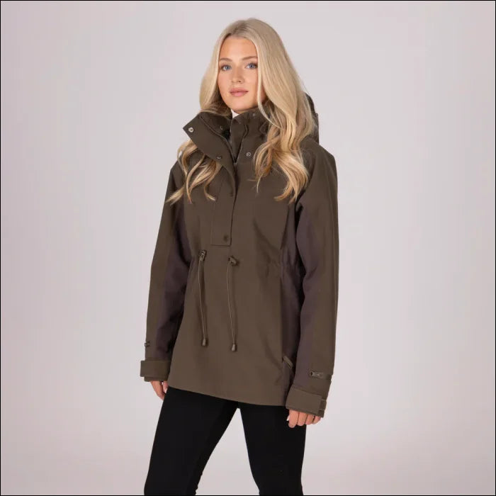 Aubrion Unisex Heritage Quarter Zip Jacket Dark Olive