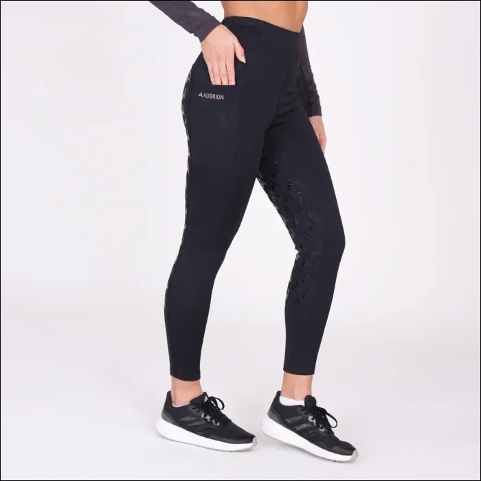 Aubrion Womens React Winter Riding Tights - Shadow