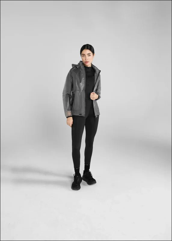 Aztec Diamond Black Clear Rain Jacket