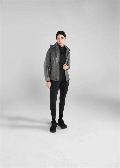 Aztec Diamond Black Clear Rain Jacket