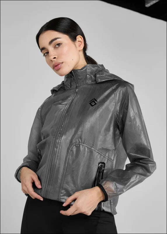 Aztec Diamond Black Clear Rain Jacket