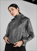Aztec Diamond Black Clear Rain Jacket