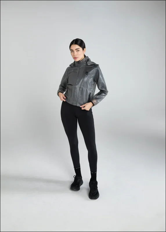 Aztec Diamond Black Clear Rain Jacket