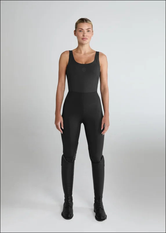 Aztec Diamond Black Essential Leggings Knee Grip