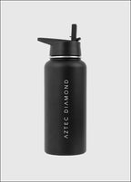 Aztec Diamond Black Thermal Water Bottle