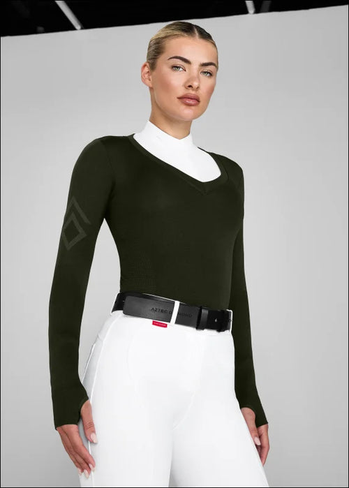 Aztec Diamond Show Sweater - Green / XS