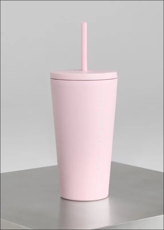 Aztec Diamond Travel Mug - Pink