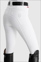 Aztec Diamond White Core Mid-Rise Breeches Knee Grip
