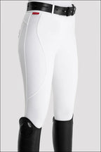 Aztec Diamond White Core Mid-Rise Breeches Knee Grip