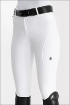 Aztec Diamond White Core Mid-Rise Breeches Knee Grip