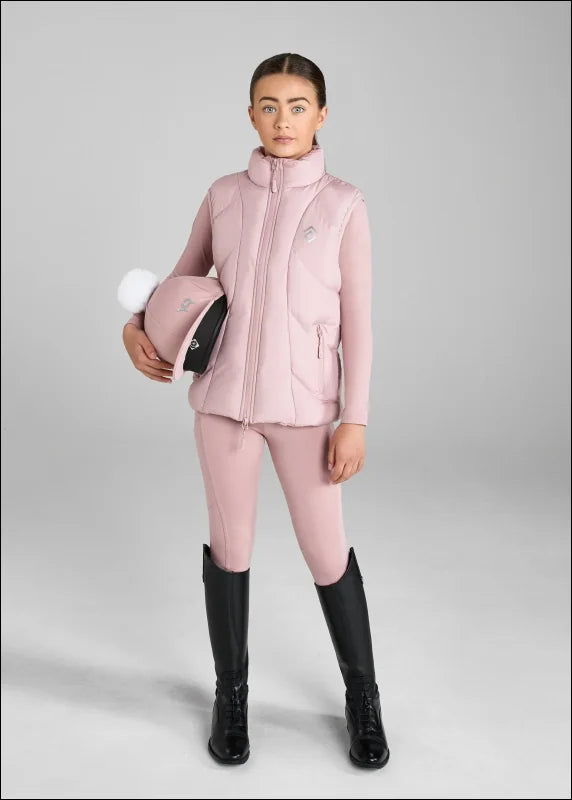 Aztec Diamond YR Puffer Gilet - Pink / 8-9yrs