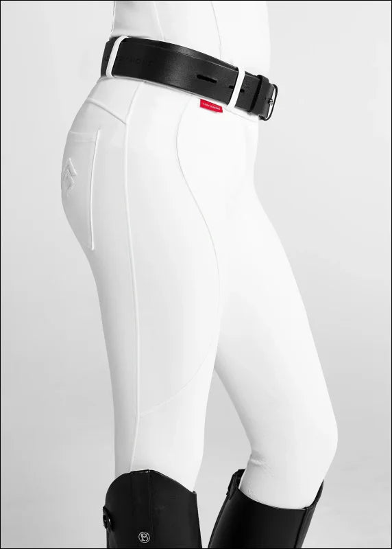 Aztec Diamond YR White Core Mid-Rise Breeches Knee Grip