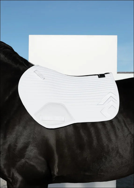 Aztec Diamond Jumping Core Saddle Pad - White / Cob