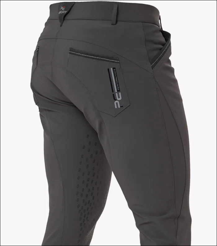 Barusso Mens Gel Knee Breeches - Grey