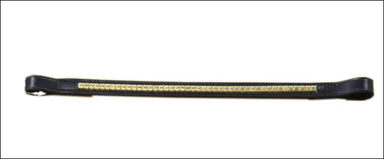 Brass Clincher Browband - Full / Black
