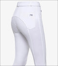 Brava Girls Full Seat Gel Riding Breeches - White