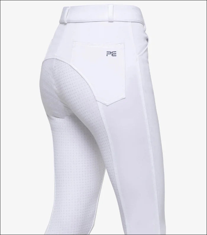 Brava Girls Full Seat Gel Riding Breeches - White