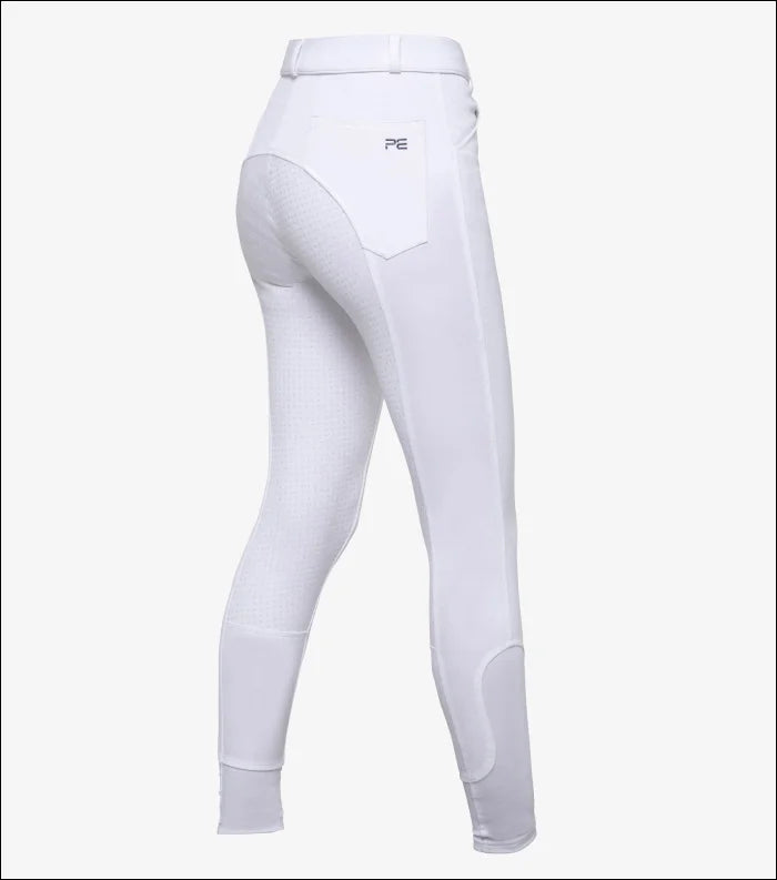 Brava Girls Full Seat Gel Riding Breeches - White