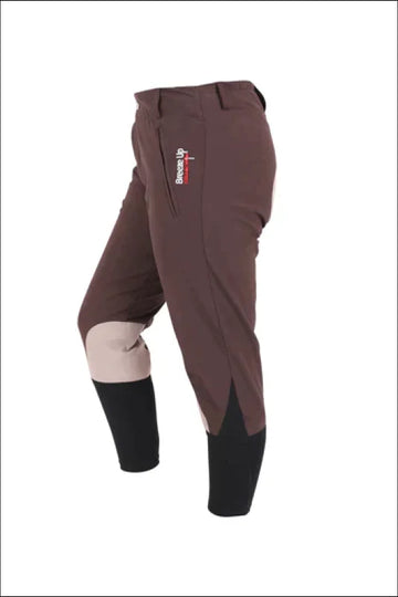 Breeze UP Exercise Riding Breeches - XL / Choco/Beige