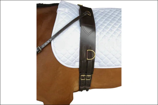 Breeze Up Leather Breaking Roller and Side Reins - Brown