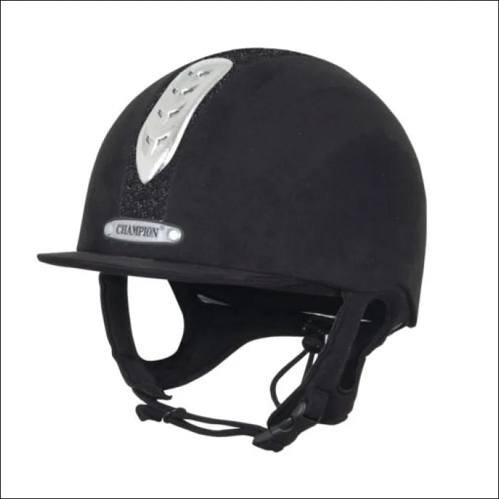 Champion Junior X-air Dazzle Plus Riding Hat - 52cm / Black