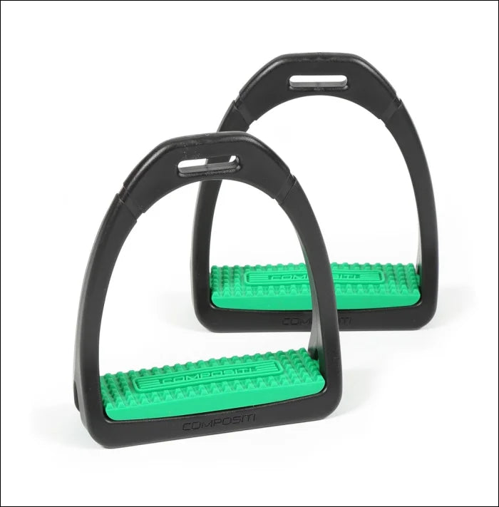 Compositi Premium Lightweight Stirrups - Adult / Blue/Green