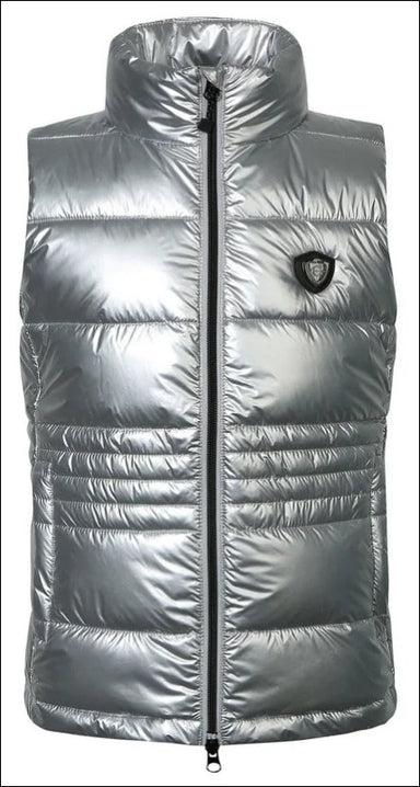 Covalliero Kids Quilted Gilet - 128\134 / Silver