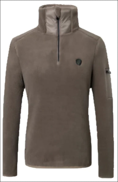 Covalliero Women’s 1/4 Zip Sweater - Taupe