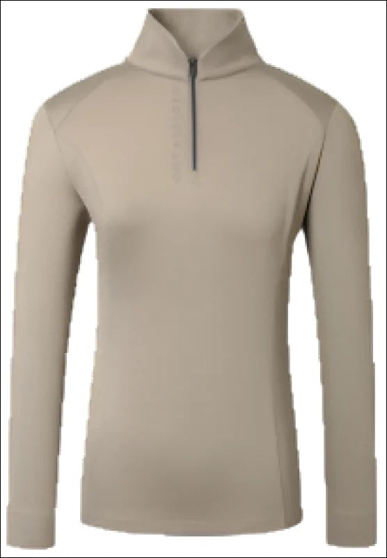 Covalliero Women’s Active 1/4 Zip Shirt - Taupe