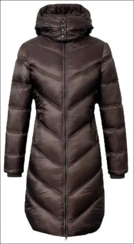 Covalliero Women’s Quilted Coat - Coffee