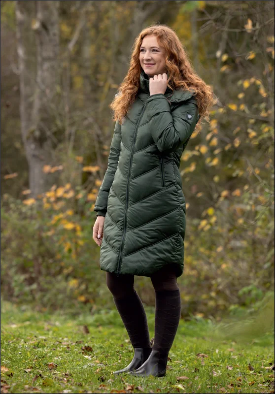 Covalliero Women’s Quilted Coat - Opal Green