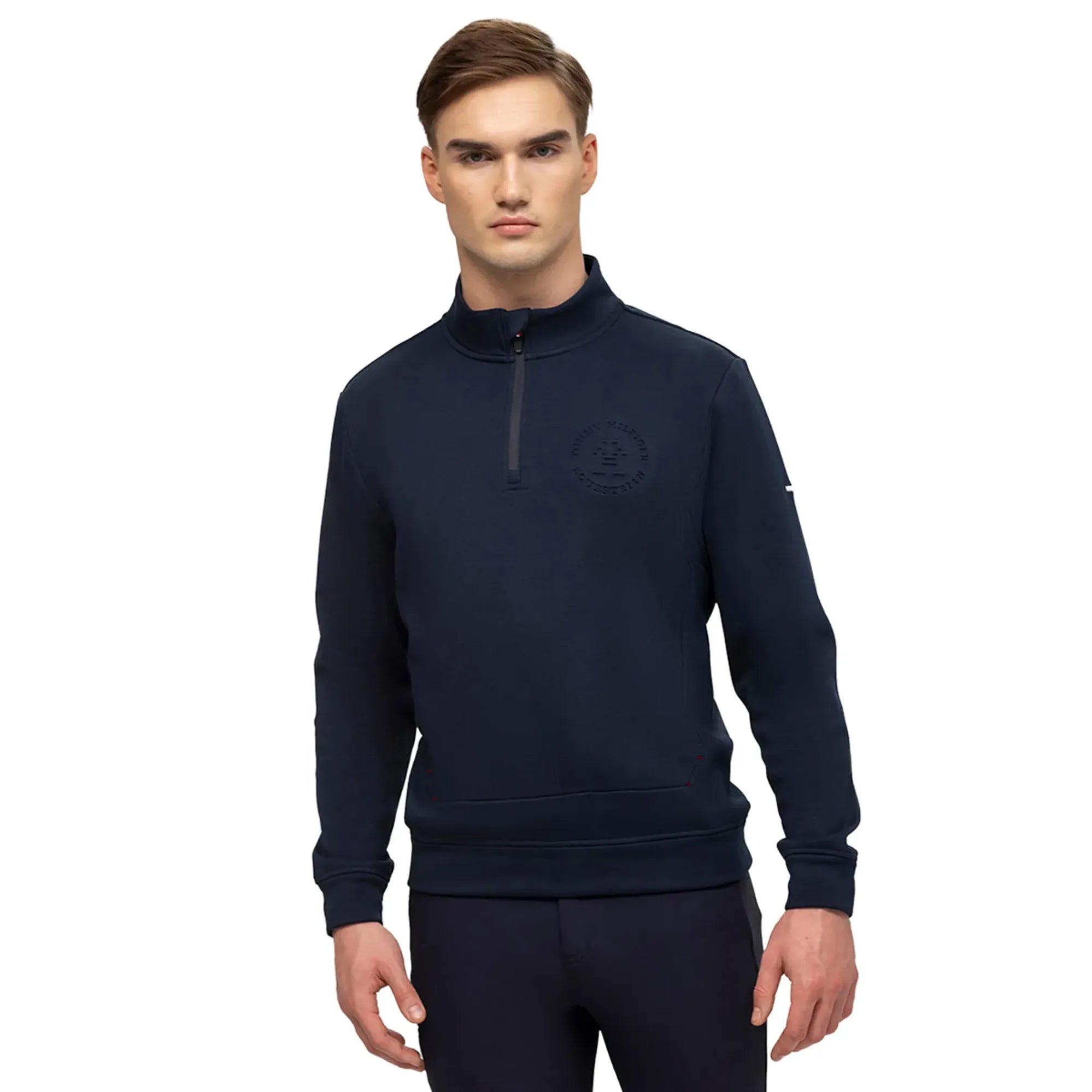 Tommy Hilfiger Men Dallas 1/4 Zip Sweatshirt Desert Sky