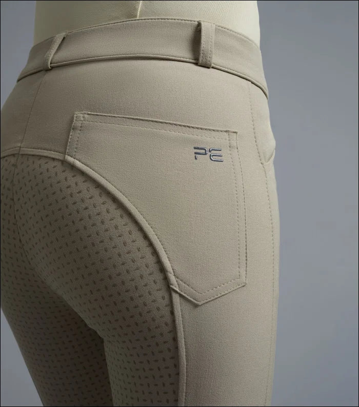 Delta Ladies Full Seat Gel Riding Breeches Beige