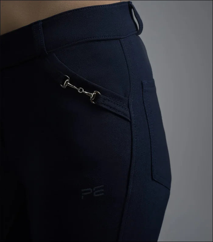 Delta Ladies Full Seat Gel Riding Breeches Navy