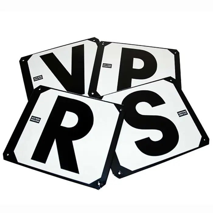 Dressage Letters on plates (RSVP)