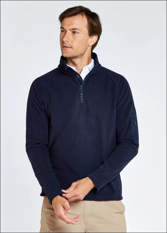 Dubarry Mens Monaco Fleece 1/4 Zip Navy