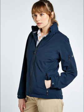 Dubarry Womens Livorno Fleece-lined Crew Jacket - Navy