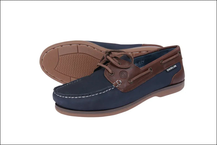 Dublin Broadfield Arena Shoe - Navy/Brown - 4