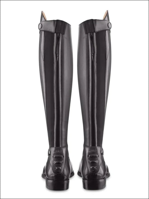 Ego7 Aries Long Leather Riding Boots - Black. Height