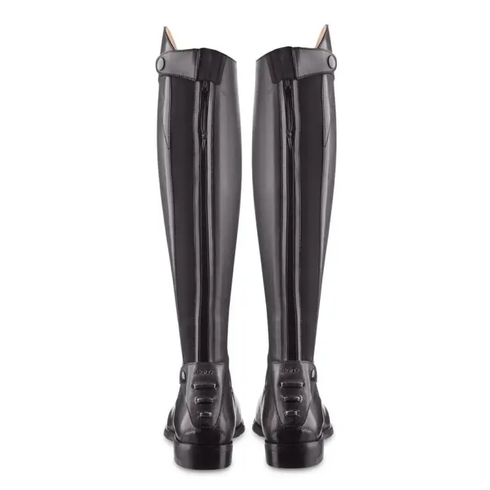 Ego7 Aries Long Leather Riding Boots - Black. Height