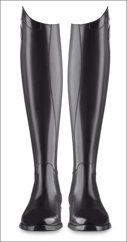 Ego7 Aries Long Leather Riding Boots - Black. Height