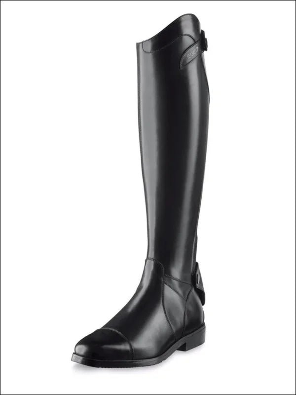 Ego7 Aries Long Leather Riding Boots - Black - Height