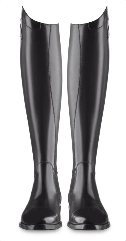 Ego7 Aries Long Leather Riding Boots - Black - Height