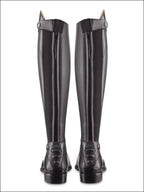 Ego7 Aries Long Leather Riding Boots - Black - Height