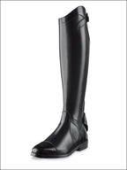 Ego7 Aries Long Leather Riding Boots - Black - Height - Tall