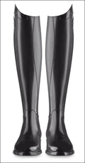 Ego7 Aries Long Leather Riding Boots - Black - Height - Tall