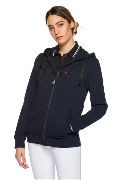 Ego7 Ladies After Riding Zipped Sweater Navy