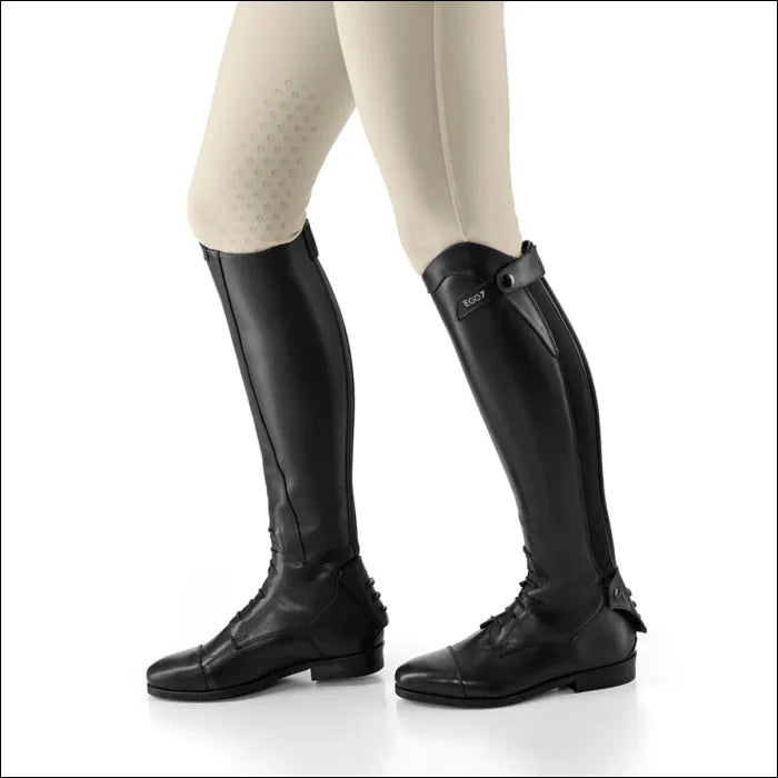 Ego7 Orion Full Leather Long Riding Boots with Laces