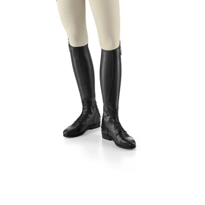 Ego7 Orion Long Leather Lace Front Riding Boots