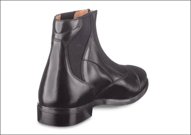 Ego7 Taurus Zip Front Leather Short Boots - Black